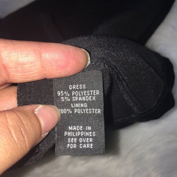 BCX Black Solid Satin Formal  Dress - Picture 5 of 8